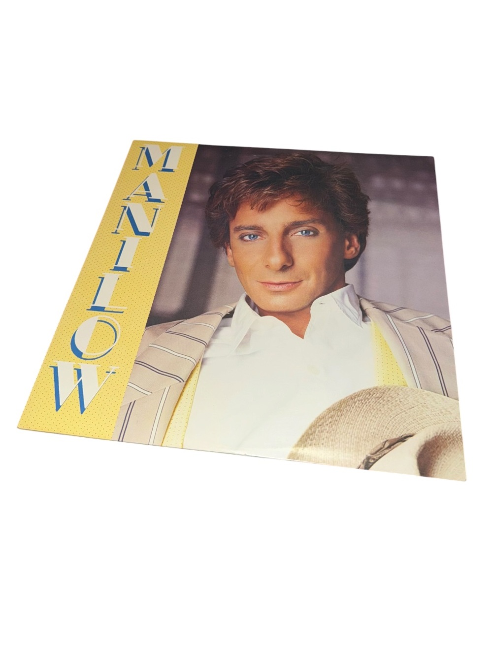 Manilow Vinyl Album Cover — Yellow & Cream